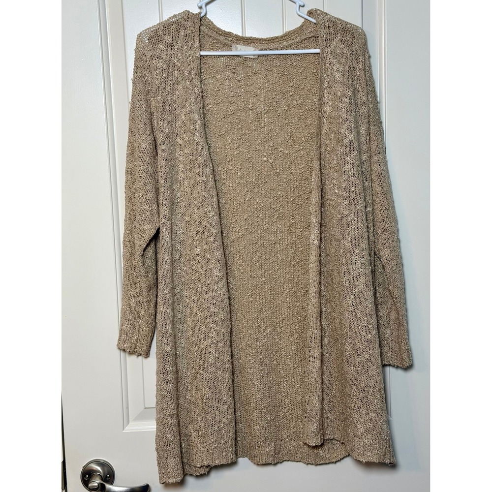 Altar'd State Neutral Knit Duster Cardigan Longline Lightweight Cozy Layering